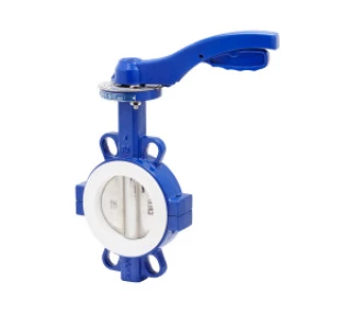 Vannes papillon à manchette plastomère PFA/PTFE