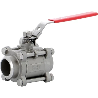 Vanne boisseau sphérique 3 pièces avec tirants extérieurs en inox à souder BW PN63