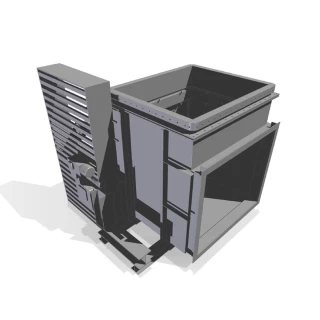 Vanne registre de déviation pour distribution de gaz type AMM770