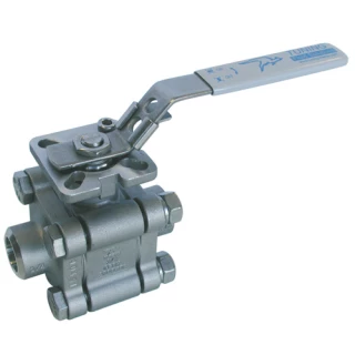 Vanne boisseau sphérique 3 pièces avec tirants noyés en inox à souder BW PN137/PN100