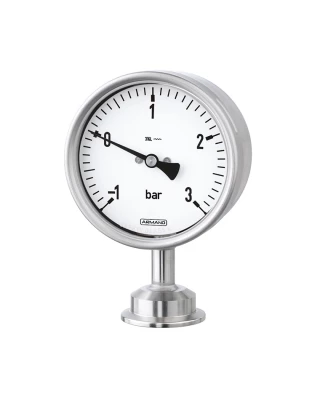 Manomètres sur séparateur clamp monobloc sec - sans huile de remplissage
