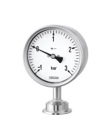 Manomètres sur séparateur clamp monobloc sec - sans huile de remplissage