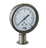 Manomètres sur séparateur clamp avec huile de remplissage FDA